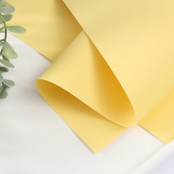 Иранский фоамиран 1 мм 60х70см, лимонный #114
